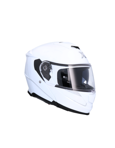 AXOR HELMETS Casco Modular Modelo DISCOVER Monocolor Blanco Perla Totalmente Homologado 22.06