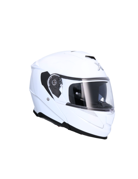 AXOR HELMETS Casco Modular Modelo DISCOVER Monocolor Blanco Perla Totalmente Homologado 22.06