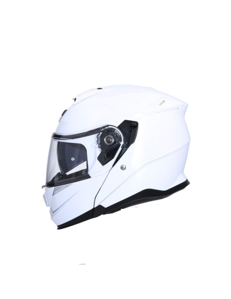 AXOR HELMETS Casco Modular Modelo DISCOVER Monocolor Blanco Perla Totalmente Homologado 22.06