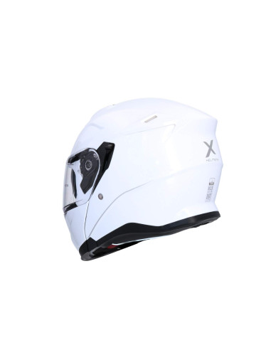 AXOR HELMETS Casco Modular Modelo DISCOVER Monocolor Blanco Perla Totalmente Homologado 22.06
