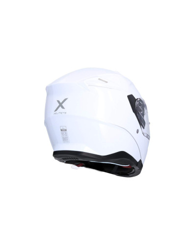 AXOR HELMETS Casco Modular Modelo DISCOVER Monocolor Blanco Perla Totalmente Homologado 22.06