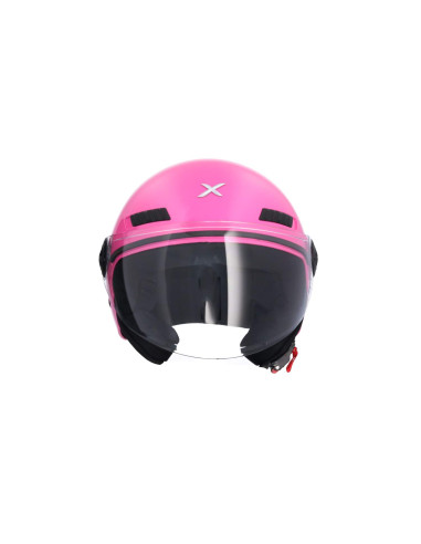 AXOR HELMETS Casco Jet Modelo SH-62 KIOTO Monocolor Rosa Totalmente Homologado 22.06
