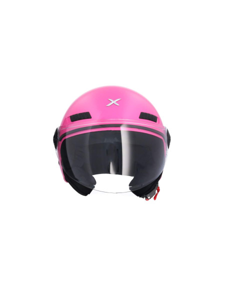 AXOR HELMETS Casco Jet Modelo SH-62 KIOTO Monocolor Rosa Totalmente Homologado 22.06