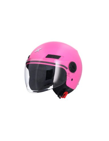 AXOR HELMETS Casco Jet Modelo SH-62 KIOTO Monocolor Rosa Totalmente Homologado 22.06