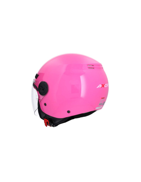 AXOR HELMETS Casco Jet Modelo SH-62 KIOTO Monocolor Rosa Totalmente Homologado 22.06