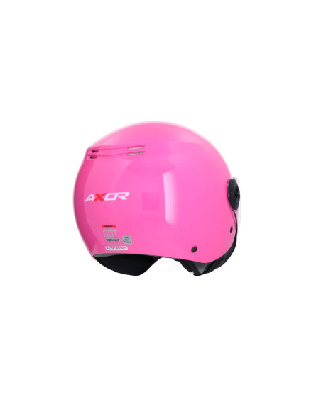 AXOR HELMETS Casco Jet Modelo SH-62 KIOTO Monocolor Rosa Totalmente Homologado 22.06