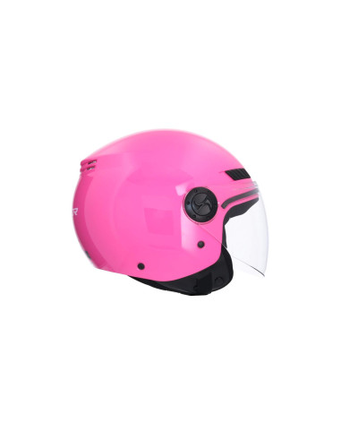 AXOR HELMETS Casco Jet Modelo SH-62 KIOTO Monocolor Rosa Totalmente Homologado 22.06