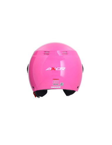 AXOR HELMETS Casco Jet Modelo SH-62 KIOTO Monocolor Rosa Totalmente Homologado 22.06