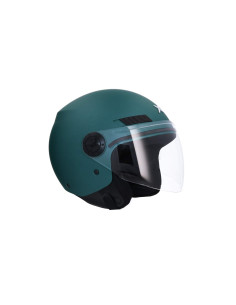 AXOR HELMETS Casco Jet Modelo SH-62 KIOTO Monocolor Verde Mate Totalmente Homologado 22.06