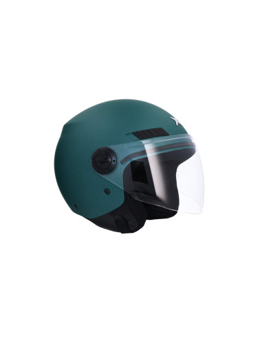 AXOR HELMETS Casco Jet Modelo SH-62 KIOTO Monocolor Verde Mate Totalmente Homologado 22.06