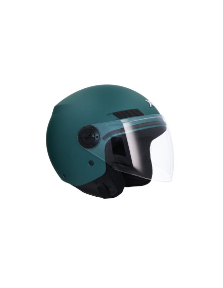 AXOR HELMETS Casco Jet Modelo SH-62 KIOTO Monocolor Verde Mate Totalmente Homologado 22.06