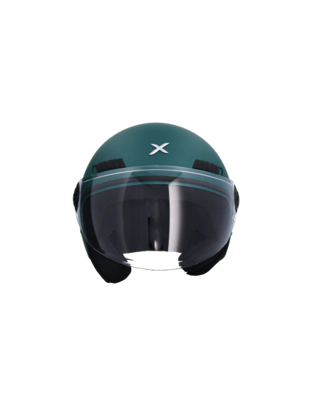 AXOR HELMETS Casco Jet Modelo SH-62 KIOTO Monocolor Verde Mate Totalmente Homologado 22.06