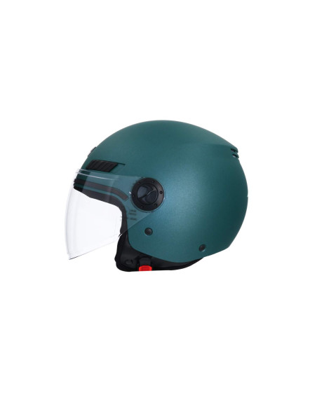 AXOR HELMETS Casco Jet Modelo SH-62 KIOTO Monocolor Verde Mate Totalmente Homologado 22.06