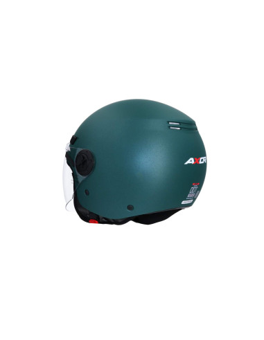 AXOR HELMETS Casco Jet Modelo SH-62 KIOTO Monocolor Verde Mate Totalmente Homologado 22.06