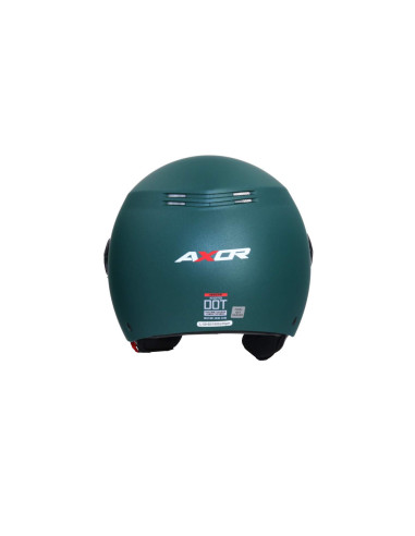 AXOR HELMETS Casco Jet Modelo SH-62 KIOTO Monocolor Verde Mate Totalmente Homologado 22.06