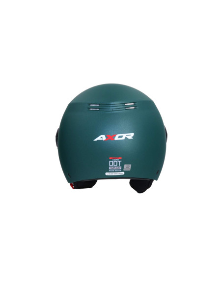 AXOR HELMETS Casco Jet Modelo SH-62 KIOTO Monocolor Verde Mate Totalmente Homologado 22.06