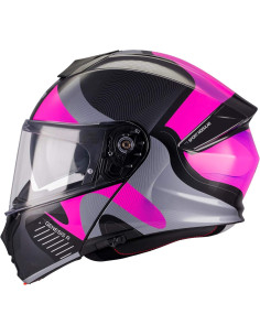 Casco Modular MT Helmet Genesis R SV Lancer B8 Brillo con Visor Solar Integrado 22.06