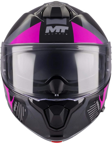 Casco Modular MT Helmet Genesis R SV Lancer B8 Brillo con Visor Solar Integrado 22.06