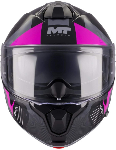 Casco Modular MT Helmet Genesis R SV Lancer B8 Brillo con Visor Solar Integrado 22.06