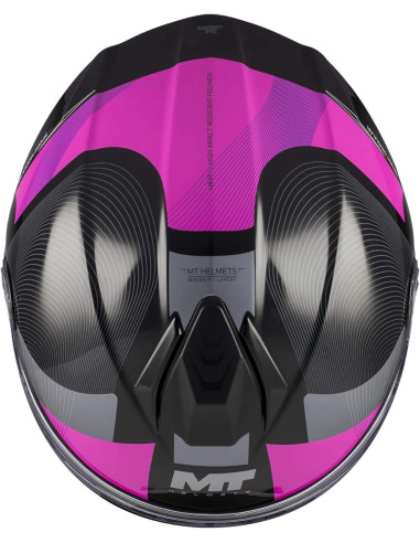 Casco Modular MT Helmet Genesis R SV Lancer B8 Brillo con Visor Solar Integrado 22.06