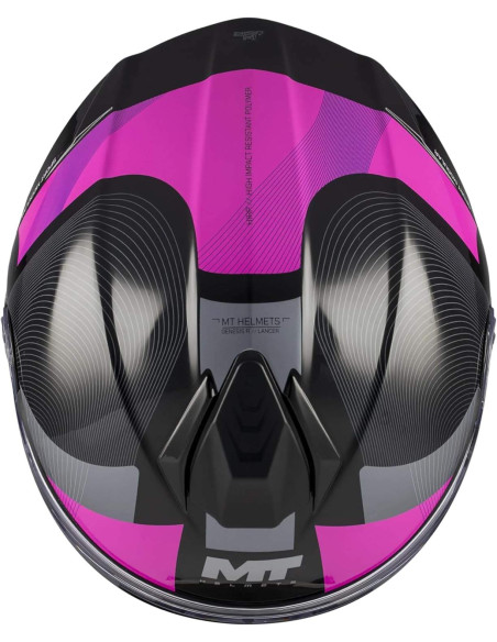 Casco Modular MT Helmet Genesis R SV Lancer B8 Brillo con Visor Solar Integrado 22.06