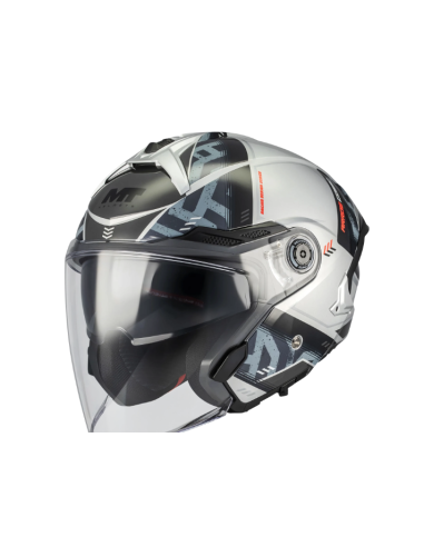 casco MT HELMETH Cosmo SV Arrow C2 Brillo
