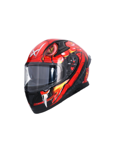 Casco AXOR Apex Venomous DV Negro/Rojo