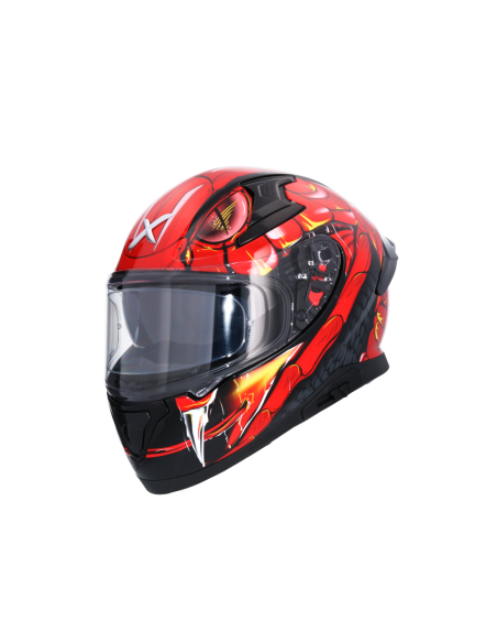 Casco AXOR Apex Venomous DV Negro/Rojo