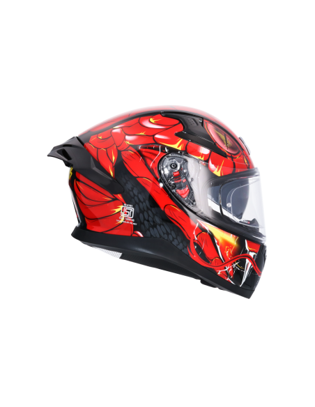 Casco AXOR Apex Venomous DV Negro/Rojo