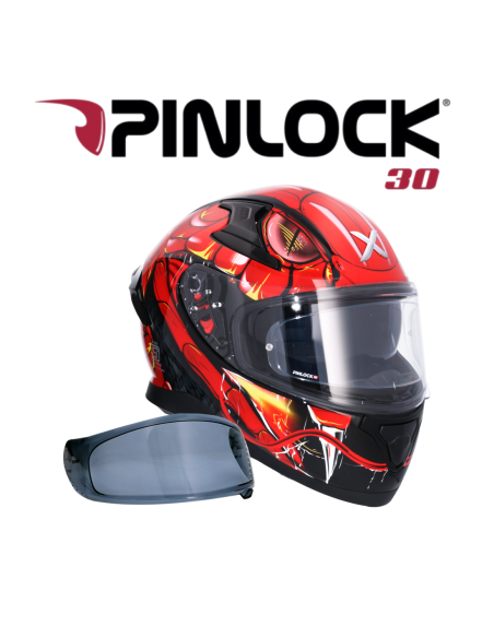 Casco AXOR Apex Venomous DV Negro/Rojo