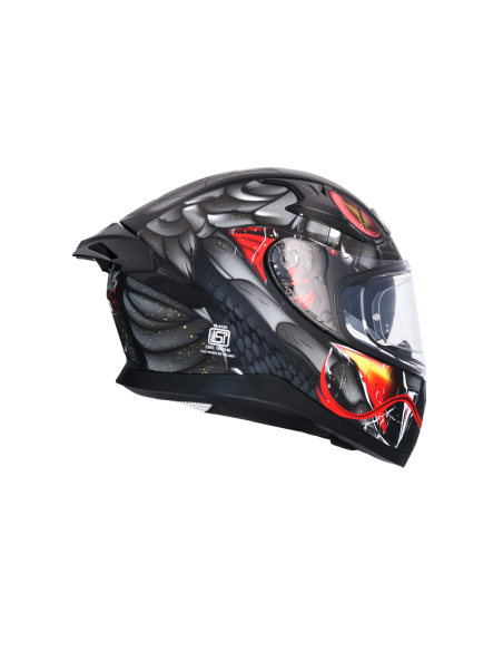 Casco AXOR Apex Venomous DV Negro Mate/Gris