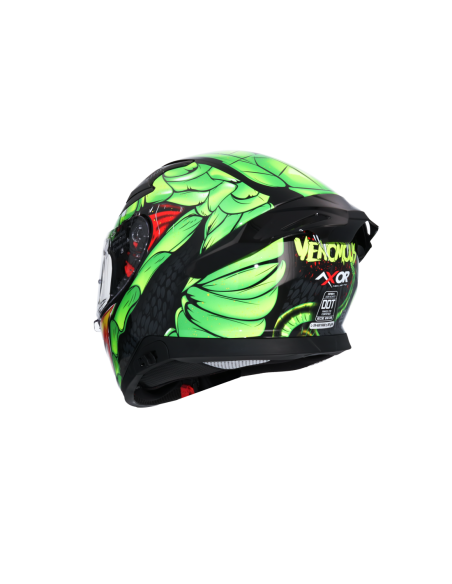 Casco AXOR Apex Venomous DV Negro/Verde