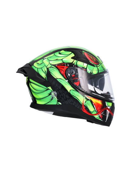 Casco AXOR Apex Venomous DV Negro/Verde