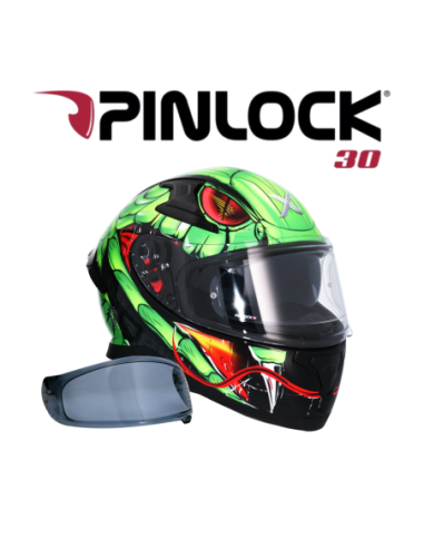Casco AXOR Apex Venomous DV Negro/Verde