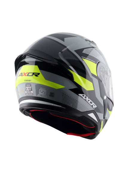 Casco AXOR Hunter Cornet Negro Mate/Amarillo Flúor | Tecnoescape Bike