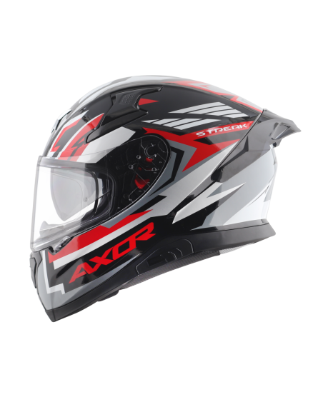 Casco AXOR Apex Streak Negro/Rojo | Tecnoescape Bike