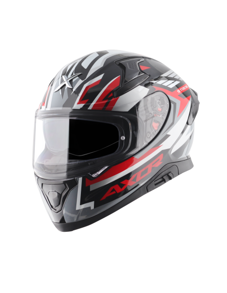 Casco AXOR Apex Streak Negro/Rojo | Tecnoescape Bike