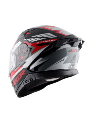 Casco AXOR Apex Streak Negro/Rojo | Tecnoescape Bike
