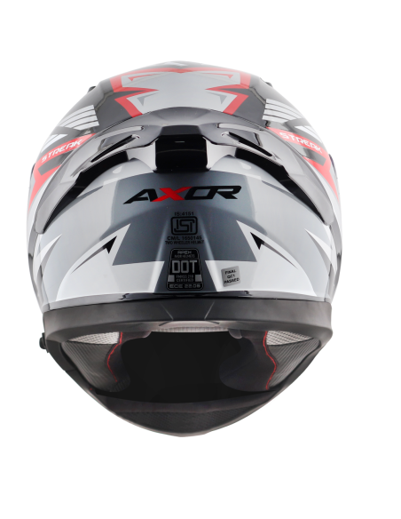 Casco AXOR Apex Streak Negro/Rojo | Tecnoescape Bike