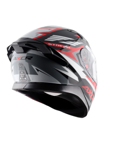 Casco AXOR Apex Streak Negro/Rojo | Tecnoescape Bike