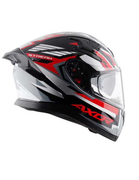 Casco AXOR Apex Streak Negro/Rojo | Tecnoescape Bike