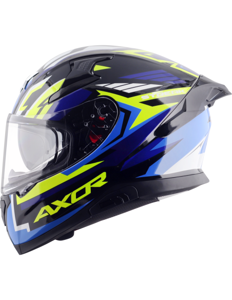 Casco AXOR Apex Streak Negro/Azul | Tecnoescape Bike
