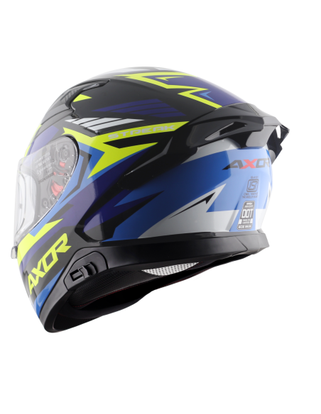 Casco AXOR Apex Streak Negro/Azul | Tecnoescape Bike