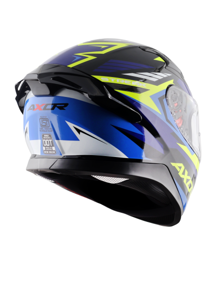 Casco AXOR Apex Streak Negro/Azul | Tecnoescape Bike