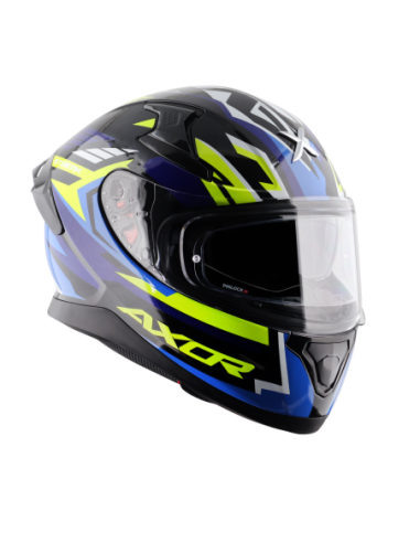 Casco AXOR Apex Streak Negro/Azul | Tecnoescape Bike