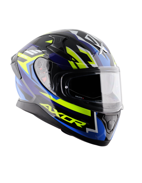 Casco AXOR Apex Streak Negro/Azul | Tecnoescape Bike