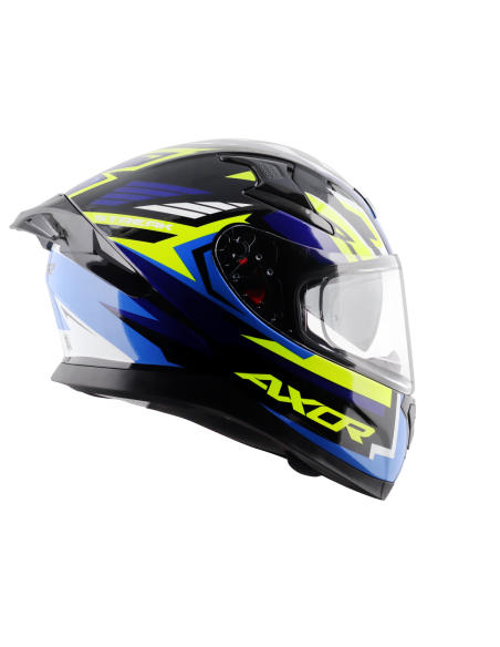 Casco AXOR Apex Streak Negro/Azul | Tecnoescape Bike