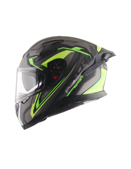 Casco AXOR Apex Road Trip Negro Mate/Amarillo Flúor | Tecnoescape Bike