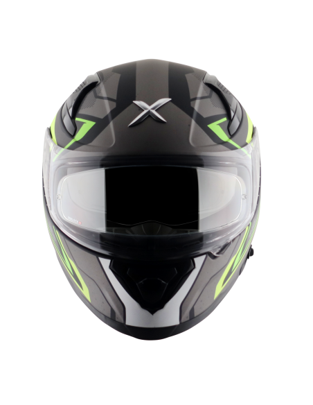 Casco AXOR Apex Road Trip Negro Mate/Amarillo Flúor | Tecnoescape Bike
