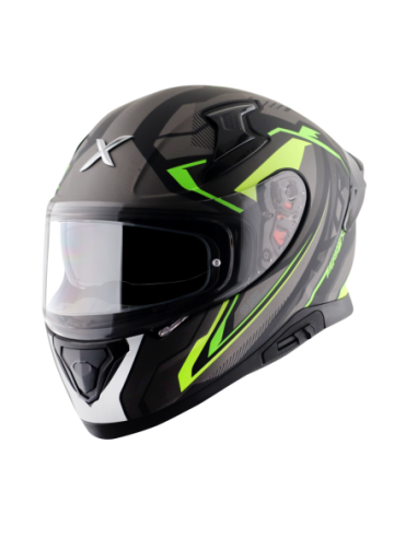 Casco AXOR Apex Road Trip Negro Mate/Amarillo Flúor | Tecnoescape Bike